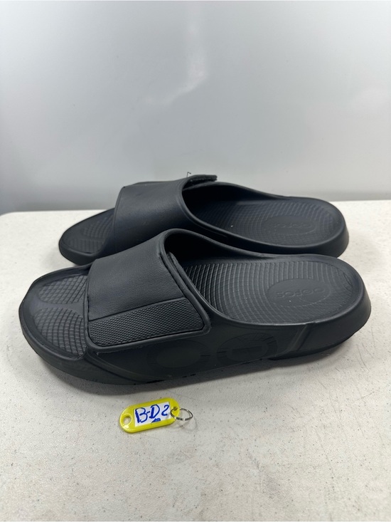 OOFOS Ooahh Sport Flex Slide Sandal Black Men 13